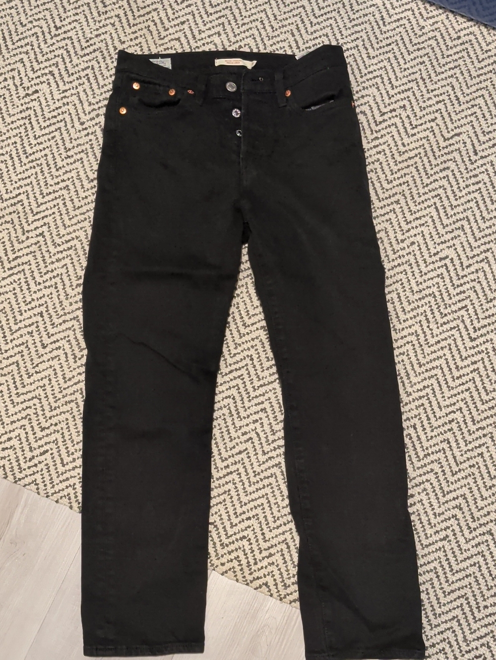 Levi's Black Straight-Leg Women's Jeans